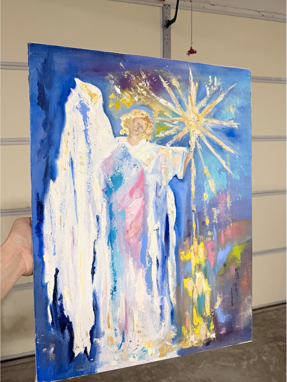 Karen Tarlton Original Oil Painting Angel of Light Fine Art Impressionism Canvas
